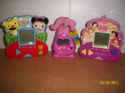 HANDHELD GAMES, 3, DISNEY PRINCESS, BLINKIE, NI HAO KAI LAN, ZIZZLE 