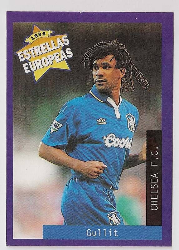 RARE 1996 RUUD GULLIT ALL STAR CHELSEA PANINI CARD  