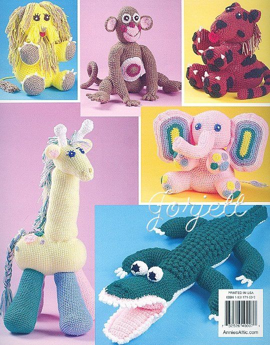 Safari Friends, Annies animal crochet patterns OOP new  