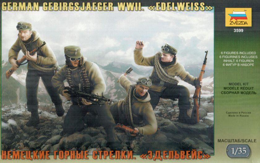 Zvezda 3599 GEBIRGSJAEGER DIVISION. EDELWEISS WWII 1/35  