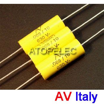 10pcs AV Italy MKT Film Capacitors 0.068uF/630V 683  