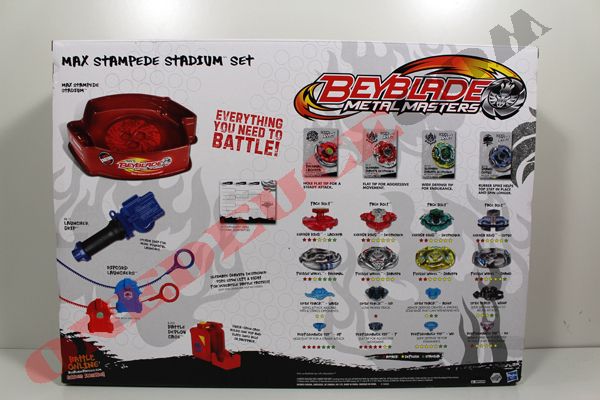 Beyblade Metal Masters Max Stampede Stadium Set Grand Cetus Gravity 