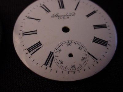 Old Vintage Standard Pocket Watch Dial and Various Parts Steam Punk 