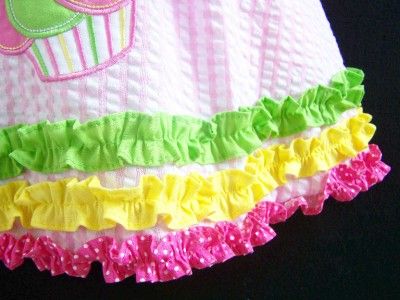 NEW Girls PINK CUPCAKE RUFFLE Size 5 Dress Clothes NWT  Birthday 