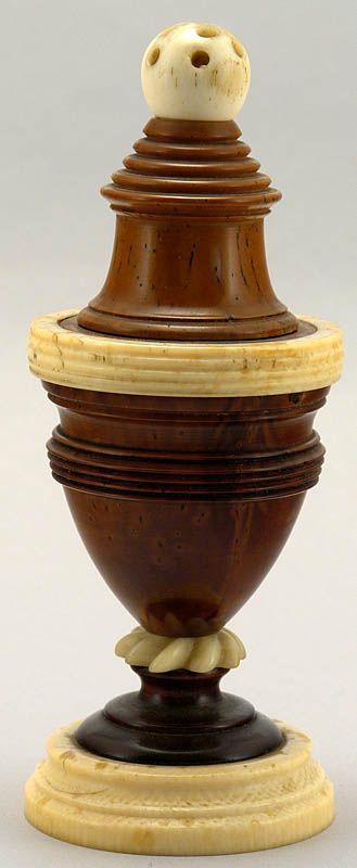 05780 Treen Coquilla Pounce Pot   Shaker c. 1780  