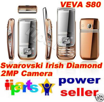 S80 Voice Changer Swarovski Diamond Luxury Phone G/U  