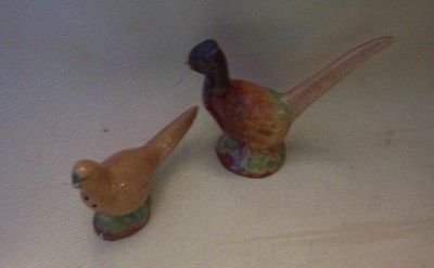 Rosemeade Pheasant Pair Salt Pepper Shakers  