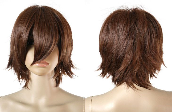 Junjou Romantica Takahashi Misaki Cosplay Wig Brown Y24  