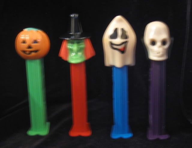 PEZ Dispenser Halloween Lot Witch Skull Ghost Pumpkin  