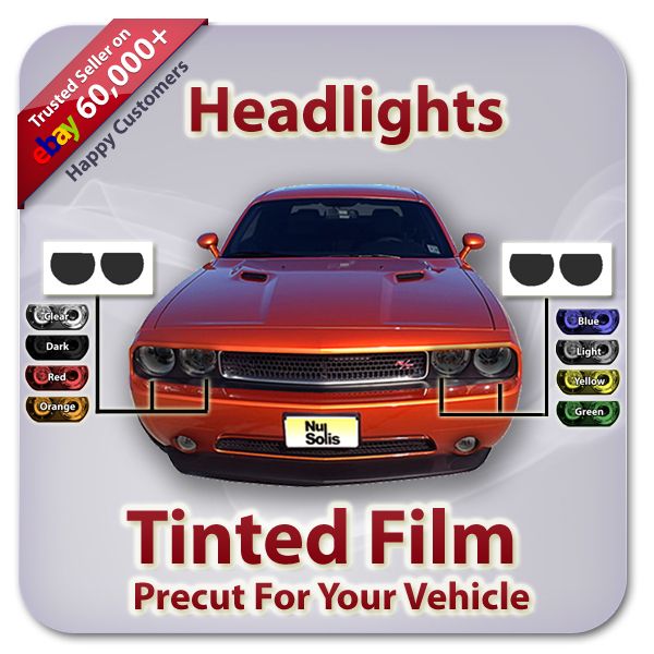 Headlight Tint PreCut for Dodge Challenger 2011 2012 (Color Choice 
