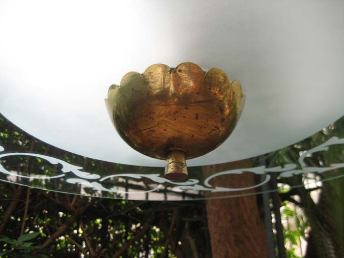   1950 brass eng glass pulegoso diameter cm 60 brass to clean up