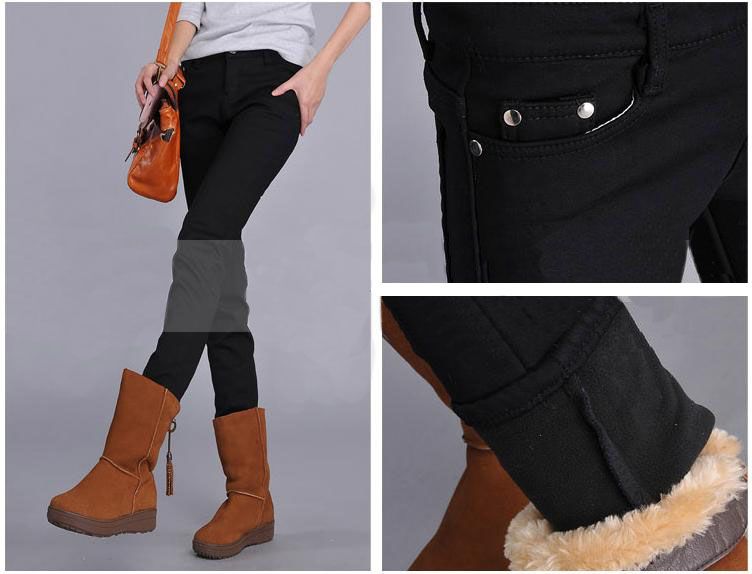   Womens skinny pants legging pencil jeans trousers Winter Huu  