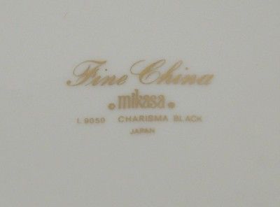 Mikasa Fine China Charisma Black 8.5 Soup Cereal Bowl  