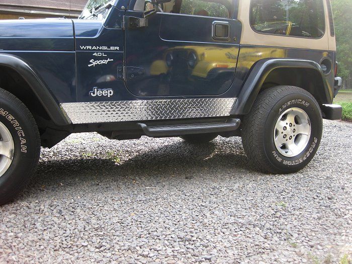 97 06 Jeep TJ Wrangler Rocker Guards Free Entry guards  