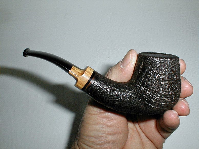 Jody Davis Friar Grade Sandblasted Horn Pipe * UNSMOKED * COOPERSARK 