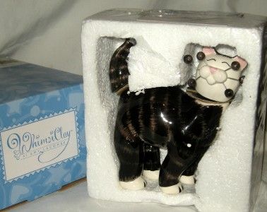 WHIMSICLAY ANNACO BOBBLE TAIL & HEAD SOCKS CAT LACOMBE  