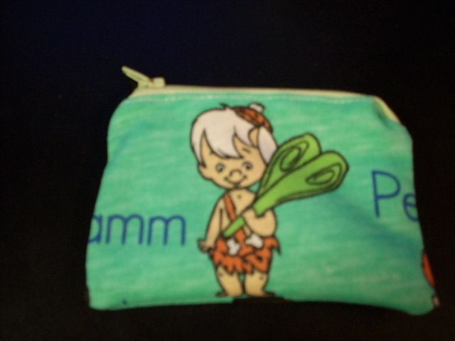 Flintstones flinstones Bam fabric coin/change purse 4  