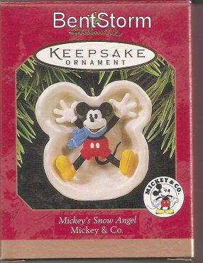 Hallmark MICKEYS SNOW ANGEL Christmas ornament set to add to your 