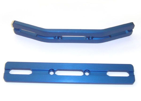 Revo 2.5, 3.3 Blue Anodized Bumper Set NEW  