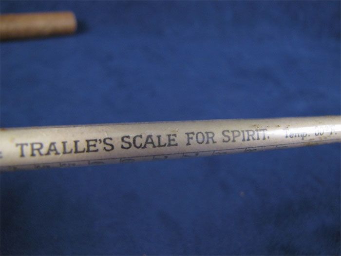 Vtg Bar Decor Alcohol Proof Tralles Scale for Spirit  