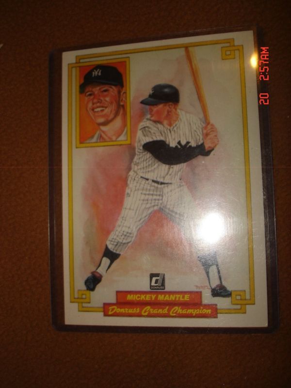 MICKEY MANTLE 1984 Donruss Grand Champion Card#50  