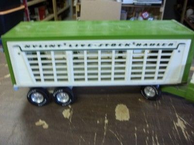 Vintage Nylint Metal Live Stock Hauler Truck Trailer  