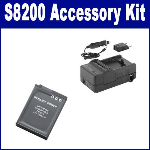 Nikon COOLPIX S8200 Digital Camera Accessory Kit (Battery, Charger 