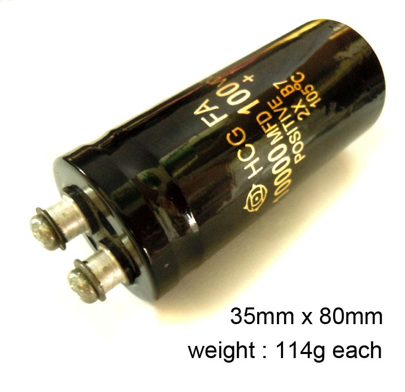 100V 10000uf Electrolytic Capacitor Radial 35x80m* x 1  