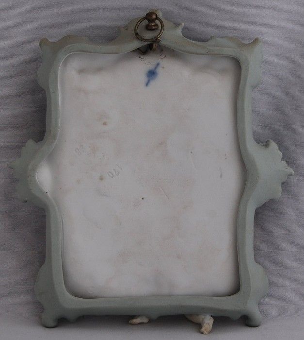 OLD VOLKSTEDT PORCELAIN HIGH RELIEF BISQUE WALL PLAQUES  