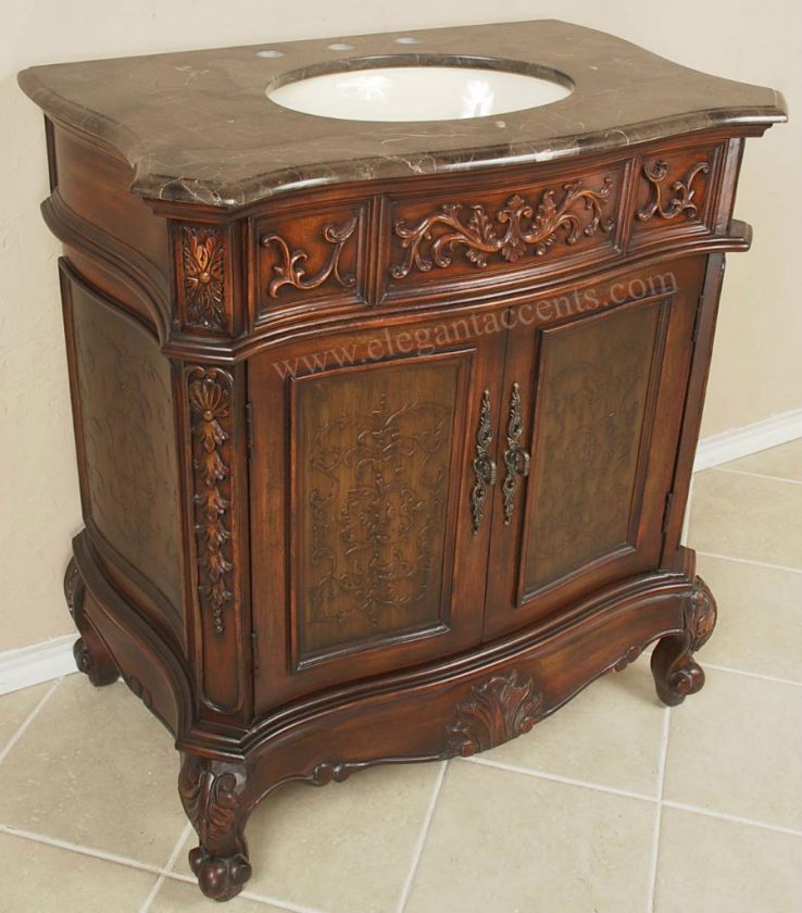 34 2 Door Bathroom Vanity Sink Chest Furniture Cabinet  