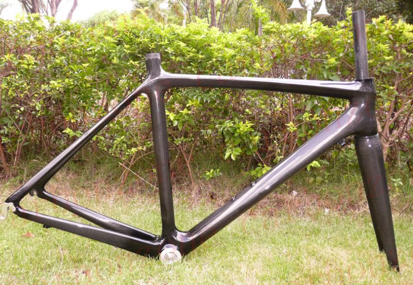 100% Carbon 3K,54cm,NON Integrated seatpost Frame& Fork