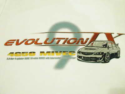 EVO 9 TR jdm lancer 4G63 Car T Shirt 4WD MIT007 MIT008  