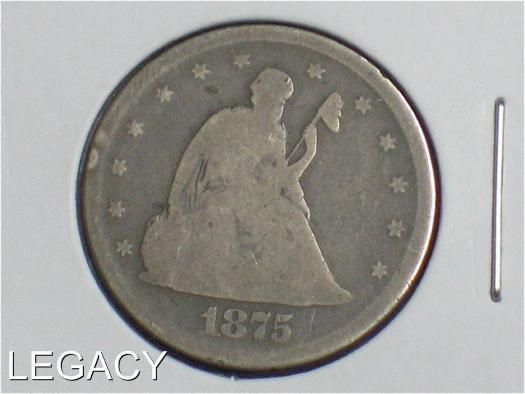 1875 P SEATED LIBERTY TWENTY CENT PIECE SCARCE (GTP+  