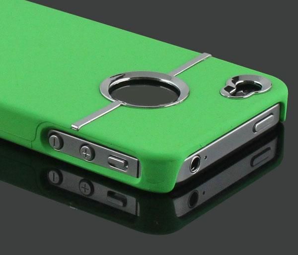 DELUXE COVER W/CHROME FOR iPhone 4S 4G CASE