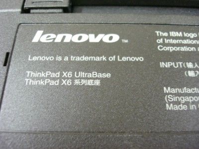 Lenovo ThinkPad X6 UltraBase 42X4321 w/DVD Drive  