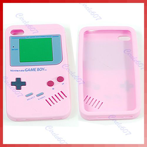   Silicone Case Cover Protector Game Boy For Apple iPhone 4 4G 4S  