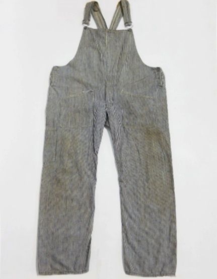   Whale Brand ONE POCKET Hickory Stripe PITCHFORK Overalls 42 O  