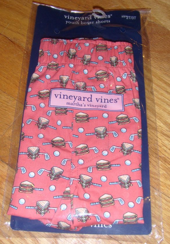 NIP Vineyard Vines Youth Boxer Shorts 2T 3T 4T 5  