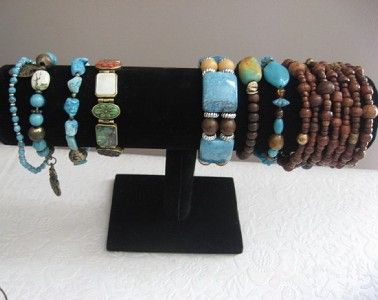   VINTAGE WESTERN SOUTHWEST TRIBAL TURQUOISE MOD SIGNED COSTUME JEWELRY