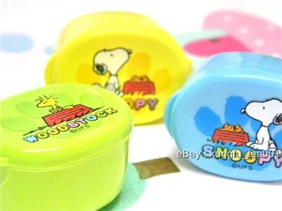 3Snoopy Woodstock Bento Sauce Butter Case Trinket Box  