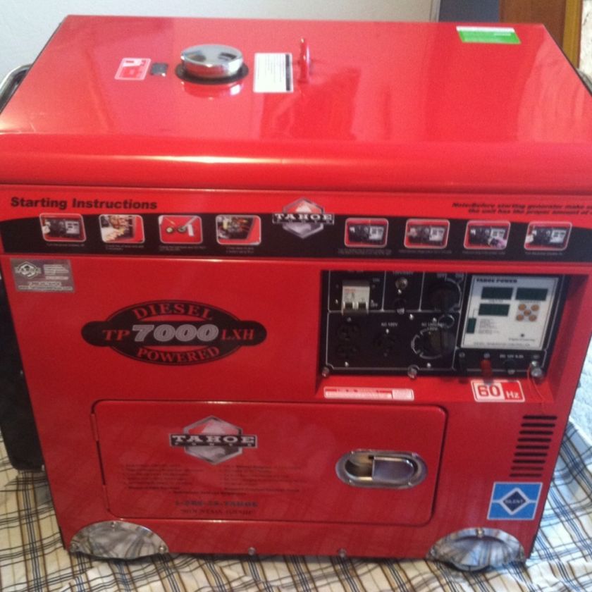 Diesel Powered Generator, 418CC Engine, RETAIL PRICE $6950  