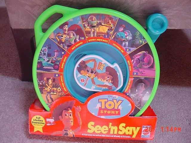 Disney Toy Story 1996 Rare See n Say HTF NEW  