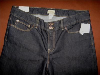 NWT GAP 1969 ESSENTIAL BOOTCUT JEANS  14  14/32A DARK WASH STRETCH 