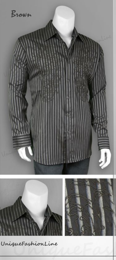 Mens Stylish Casual Fashion Shirt Black M L XL 2XL 3XL 4XL 302  