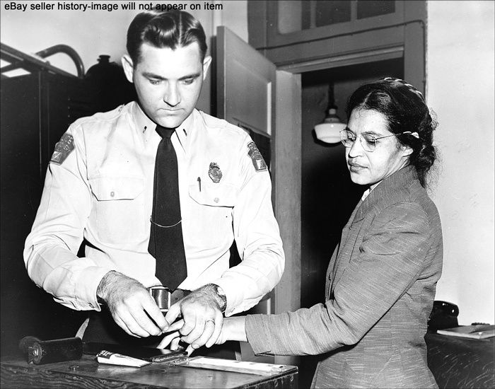 1956 ROSA PARKS CIVIL RIGHTS ARREST PHOTOGRAPH  