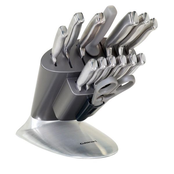 Cuisinart 15 Piece Cutlery Fan Block Set 045908039325  