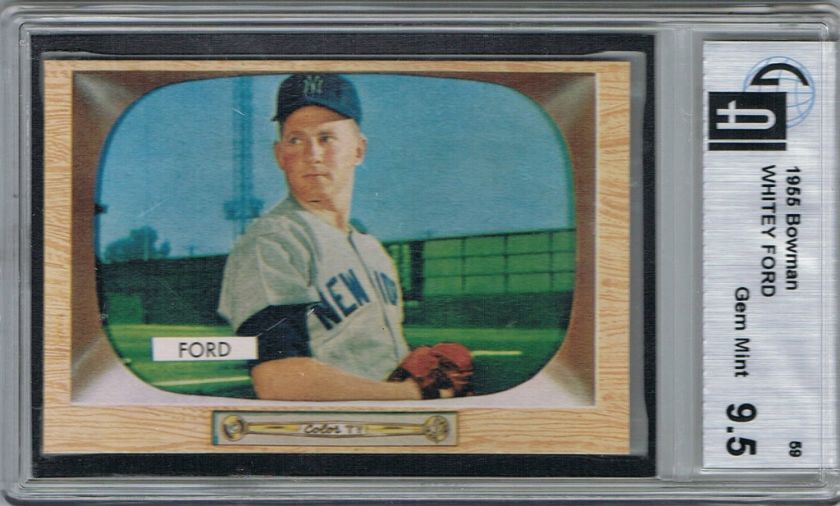 1955 Bowman WHITEY FORD # 59 (GAI 9.5) HOF  