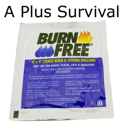 Burn Free Gel Dressing   Great for First Aid Kit  