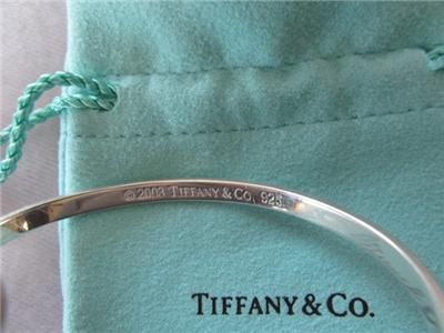 Tiffany & Co. Sterling Silver Hinged Bangle Bracelet  