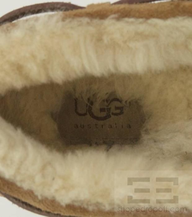 Ugg Australia Brown Shearling Dakota Slippers Size 7  